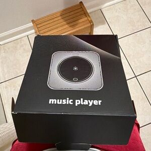 Sleek Black Portable Music Player